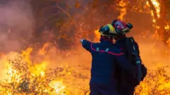 स्पेन में जंगल की आग