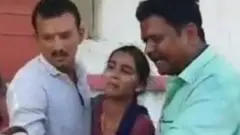 சாதி மறுப்பு திருமணம் செய்ய வந்த பெண்: இழுத்துச் சென்ற தந்தை