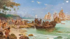Segundo narrativa épica, Cabral e seus comandados descobriram o Brasil após precisarem ajustar rota. Porém, historiadores contemporâneos colocam essa narrativa em xeque