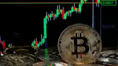 Ilustración de bitcoin.
