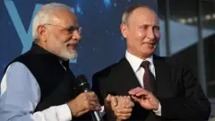 નરેન્દ્ર મોદી અને પુતિન