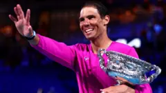 Nadal with trophy