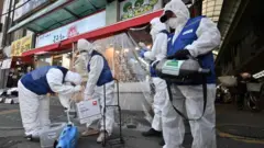 Koreya y'Epfo ni yo ifite umubare munini w'abanduye coronavirus bo hanze y'Ubushinwa