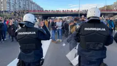 blokada, policija