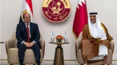 السيسي وتميم خلال زيارة الأول لقطر (13سبتمبر/أيلول 2022