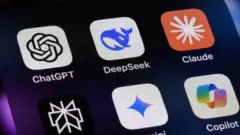 Aplicativos de inteligência artificial em celular