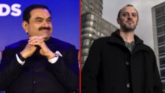 ਗੌਤਮ ਅਡਾਨੀ ਅਤੇ ਨੈਟ ਐਂਡਰਸਨ ਦੀ ਤਸਵੀਰ