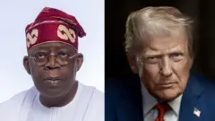 Aworan Aarẹ Tinubu ati Trump