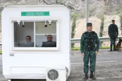 Laçın sərhəd-keçid məntəqəsində Azərbaycan sərhədçiləri