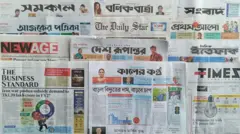 ঢাকা থেকে প্রকাশিত সংবাদপত্র।