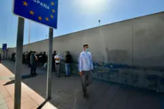 Centro de refugiados en España.