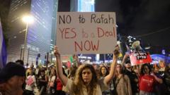 イスラエルでの抗議デモ