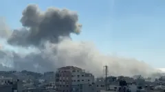 قصف إسرائيلي على مبنى فندق في غزة