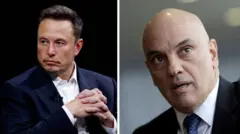 Colagem com fotosbet365 saiu fora do arElon Musk e Alexandrebet365 saiu fora do arMoraes