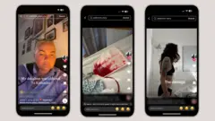 Posts de Sarah no TikTok sobre a filha Maisie