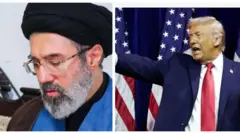 Olori Iran; Mojtaba Khamenei, lapa osi, Aarẹ Donald Trump ilẹ America lapa ọtun