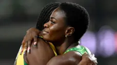 Tobi Amusan congratulate Williams