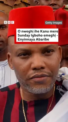 Nnamdi Kanu yi uwe akwaete na okpu agọrọ