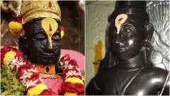 पंढरपुरातील विठ्ठलमूर्ती आणि माढा गावातील विठ्ठलमूर्ती