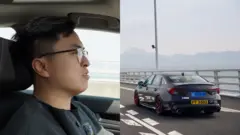 谭先生在2025年12月31日驾车来港跨年。