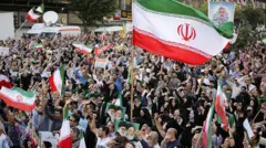 Протест в Тегеране против атак США и Израиля, 22 июня 2025