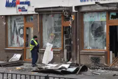 Последствия взрыва во Львове