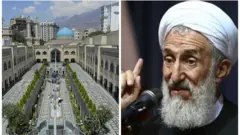 کاظم صدیقی و نمایی از حوزه علمیه امام خمینی