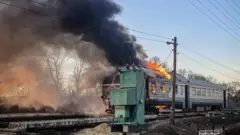 Россия Украина темир йўлларини ёппасига ҳужумга оляпти