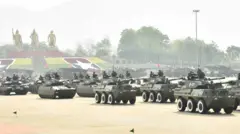 ကာကွယ်ရေးအသုံးစရိတ်ကို ကျပ်ဘီလီယံ ၅၆၀၀ ကျော်အထိ သုံးစွဲဖို့ စစ်ကောင်စီက ခွင့်ပြုပေးလိုက်ပါတယ်။