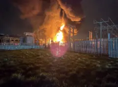 Пожар на подстанции