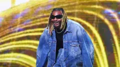 File photo of Asake during one concert