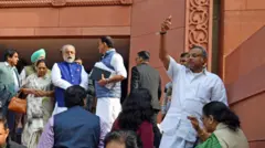 संसद के बाहर 