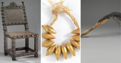 Foto of artefacts wey US return to Ghana