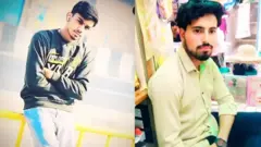 দুই ভাই নোমান (বাঁয়ে), আমন (ডানে)