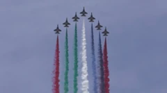 هواپیماهای امارات متحده عربی در حال اجرای نمایش در 