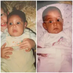 Julia y Cassandra cuando eran bebes
