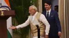 नरेंद्र मोदी और जस्टिन ट्रूडो