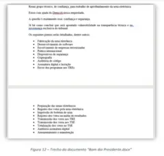 Trecho de documento de Word