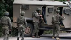 Израильские войска на границе с Ливаном