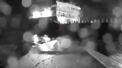 Deniz drone'u kamerasından saldırı anı