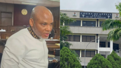 Nnamdi Kanu ewepụla okwu ya n'Ụlọikpe Mkpegharị