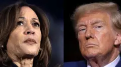 कमला हैरिस और डोनाल्ड ट्रंप