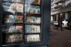 Газета сотиш шохобчасидаги нашрлар. 