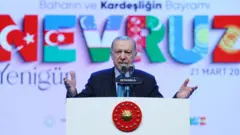 İstanbul'daki Nevruz programında konuşan Cumhurbaşkanı Erdoğan