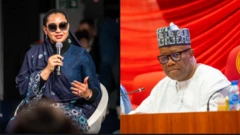 Natasha Akpoti-Uduaghan àti Godswill Akpabio