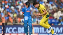 કોહલીને આઉટ કર્યા બાદ ખુશી મનાવતા કમિન્સ