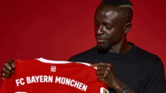Sadio Mane di aṣọ Bayern Munich kan mu