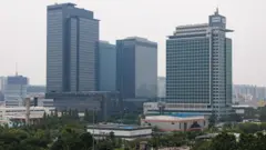 Os edifícios da sede da Samsung Electronics Co. em Suwon, Coreia do Sul, na quarta-feira, 16 de julho de 2025.