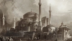 1800'lerden bir Ayasofya gravürü