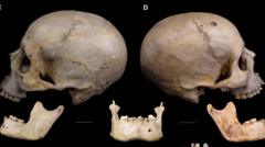 Imagen del cráneo egipcio estudiado por los científicos 